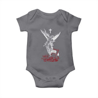 Saint Michael The Archangel Defeating Satan Baby Onesie