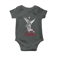 Saint Michael The Archangel Defeating Satan Baby Onesie
