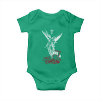 Saint Michael The Archangel Defeating Satan Baby Onesie