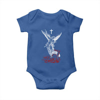 Saint Michael The Archangel Defeating Satan Baby Onesie