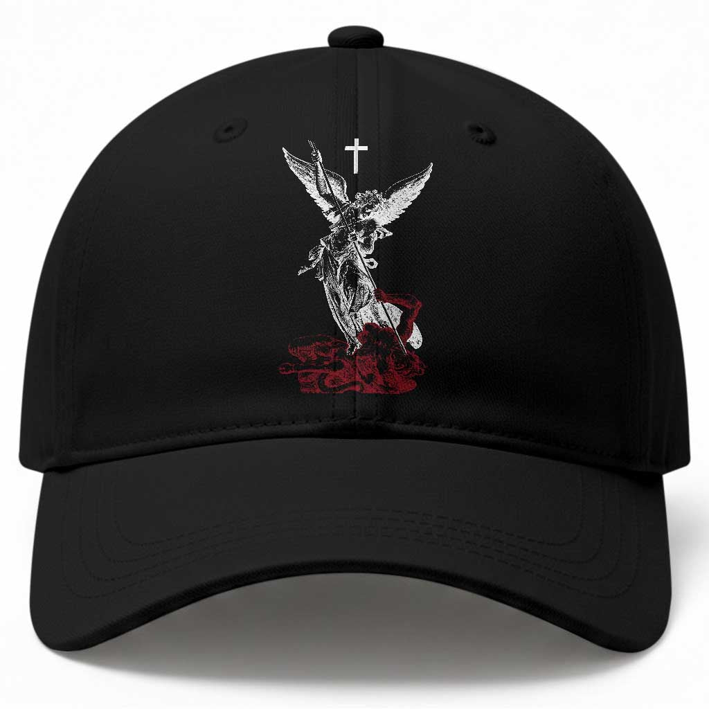 Saint Michael The Archangel Defeating Satan Baseball Cap