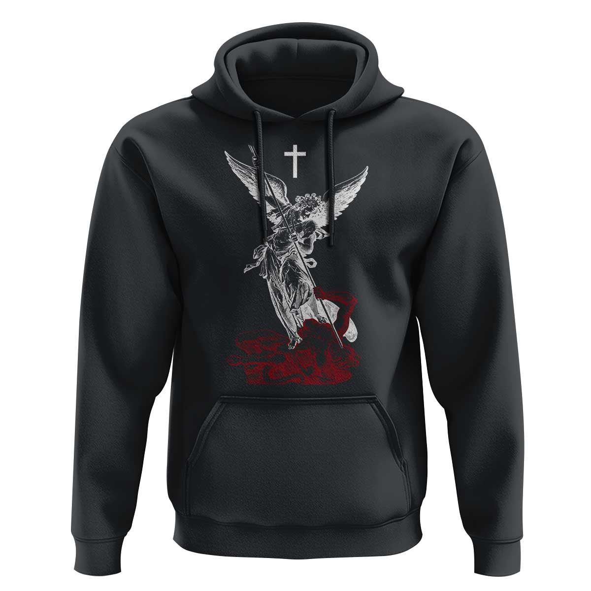 Saint Michael The Archangel Defeating Satan Hoodie