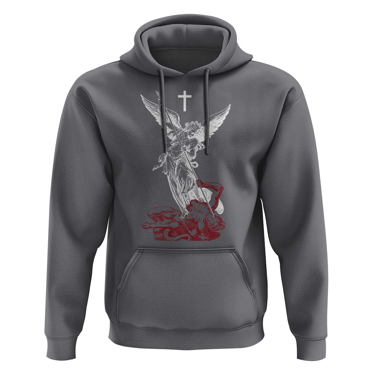 Saint Michael The Archangel Defeating Satan Hoodie