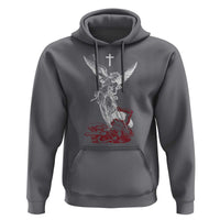 Saint Michael The Archangel Defeating Satan Hoodie