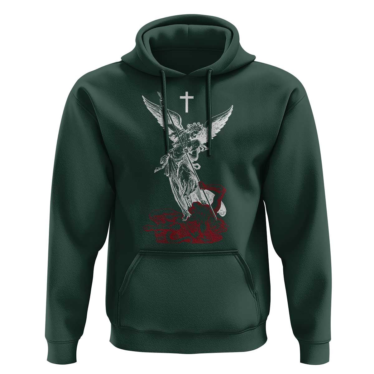 Saint Michael The Archangel Defeating Satan Hoodie