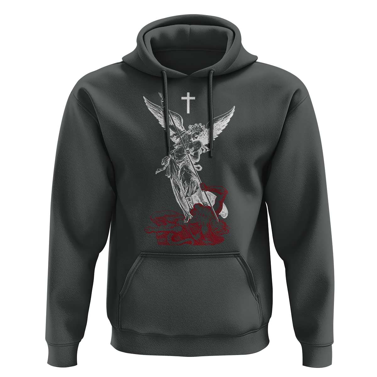 Saint Michael The Archangel Defeating Satan Hoodie