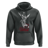 Saint Michael The Archangel Defeating Satan Hoodie