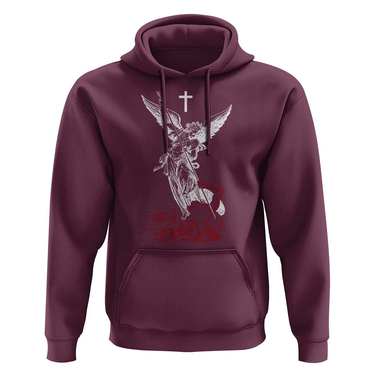 Saint Michael The Archangel Defeating Satan Hoodie