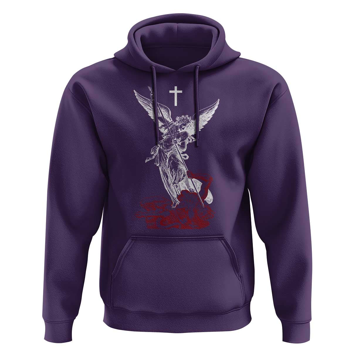 Saint Michael The Archangel Defeating Satan Hoodie