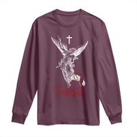 Saint Michael The Archangel Defeating Satan Long Sleeve Shirt
