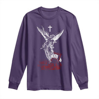 Saint Michael The Archangel Defeating Satan Long Sleeve Shirt