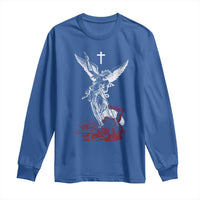 Saint Michael The Archangel Defeating Satan Long Sleeve Shirt