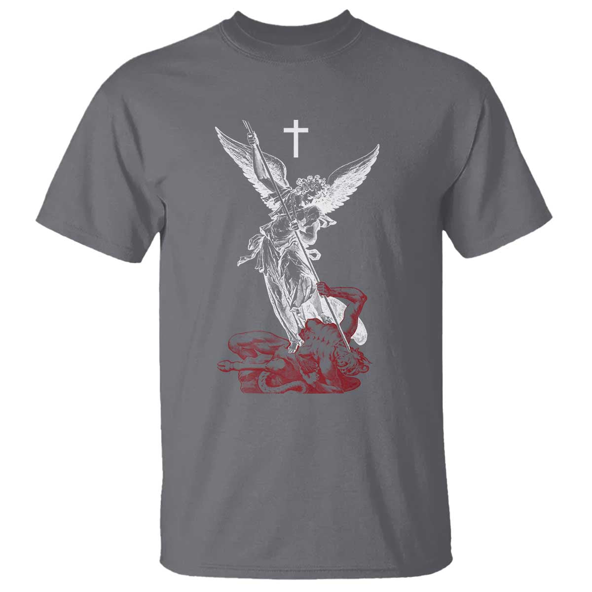 Saint Michael The Archangel Defeating Satan T Shirt