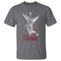 Saint Michael The Archangel Defeating Satan T Shirt