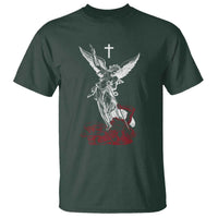 Saint Michael The Archangel Defeating Satan T Shirt