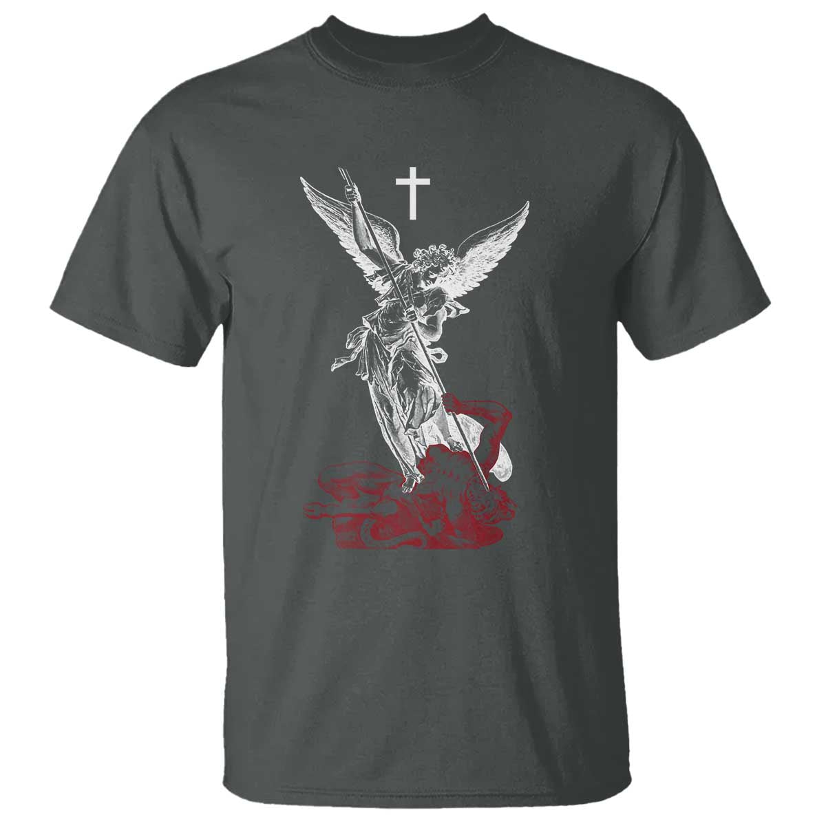 Saint Michael The Archangel Defeating Satan T Shirt