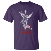 Saint Michael The Archangel Defeating Satan T Shirt