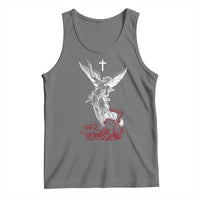 Saint Michael The Archangel Defeating Satan Tank Top