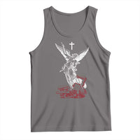 Saint Michael The Archangel Defeating Satan Tank Top