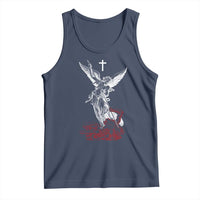 Saint Michael The Archangel Defeating Satan Tank Top