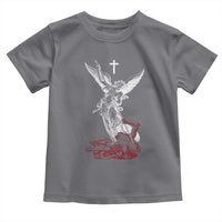 Saint Michael The Archangel Defeating Satan Toddler T Shirt