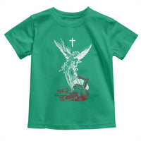 Saint Michael The Archangel Defeating Satan Toddler T Shirt