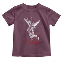 Saint Michael The Archangel Defeating Satan Toddler T Shirt