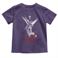Saint Michael The Archangel Defeating Satan Toddler T Shirt