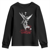 Saint Michael The Archangel Defeating Satan Youth Sweatshirt