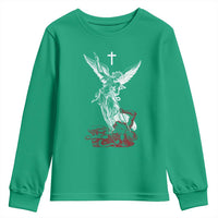 Saint Michael The Archangel Defeating Satan Youth Sweatshirt