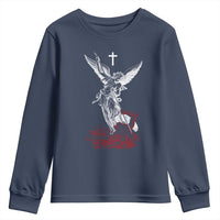 Saint Michael The Archangel Defeating Satan Youth Sweatshirt