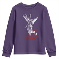 Saint Michael The Archangel Defeating Satan Youth Sweatshirt