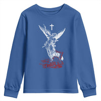 Saint Michael The Archangel Defeating Satan Youth Sweatshirt