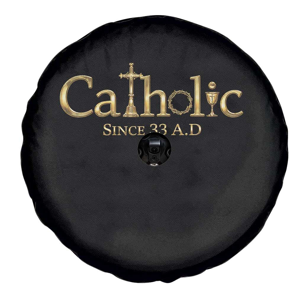 Catholic Since 33 AD Spare Tire Cover Christianity Crucifix Jesus Eucharist