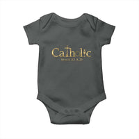 Catholic Since 33 AD Baby Onesie Christianity Crucifix Jesus Eucharist