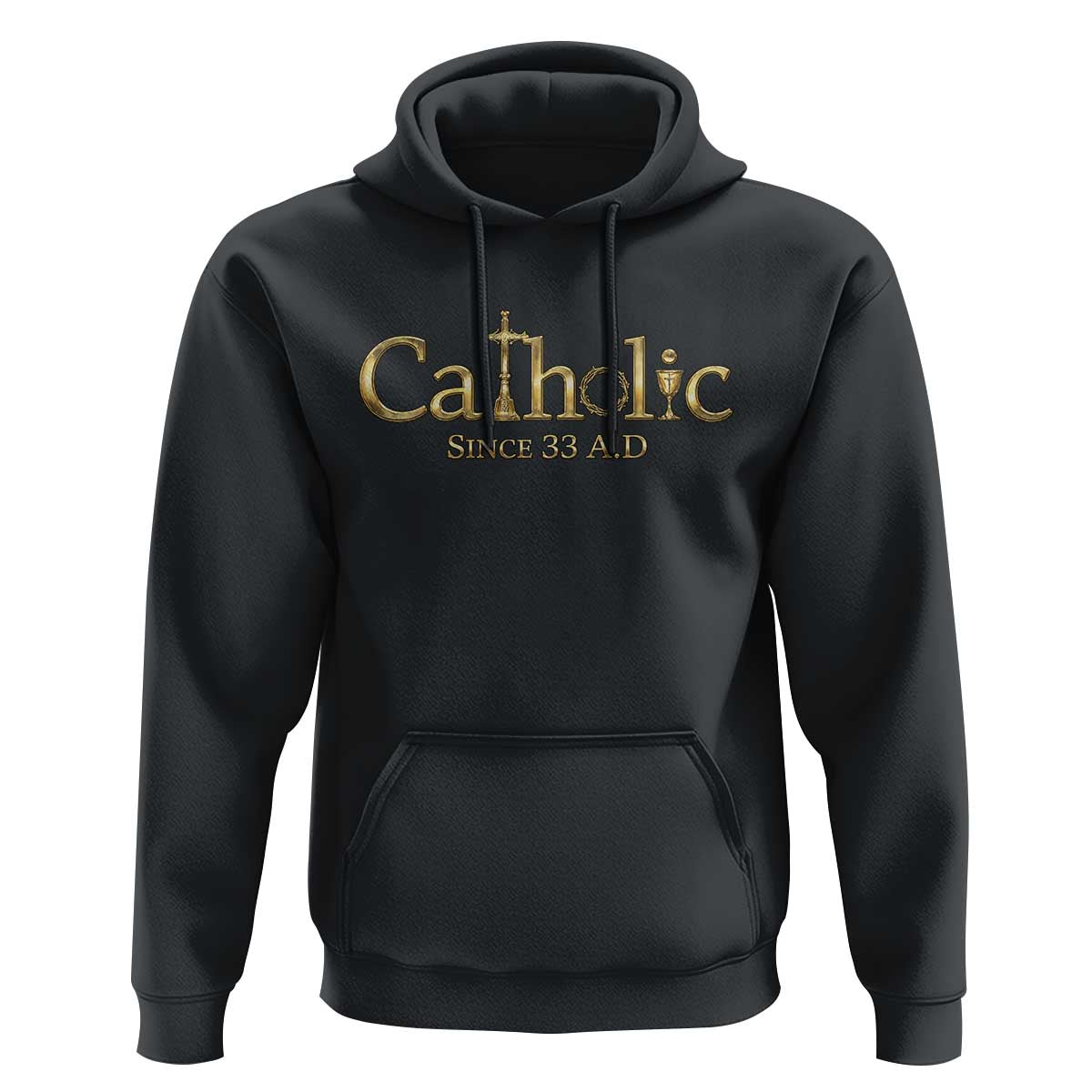 Catholic Since 33 AD Hoodie Christianity Crucifix Jesus Eucharist