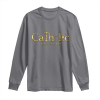 Catholic Since 33 AD Long Sleeve Shirt Christianity Crucifix Jesus Eucharist