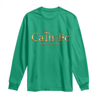 Catholic Since 33 AD Long Sleeve Shirt Christianity Crucifix Jesus Eucharist