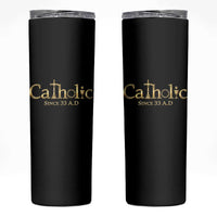 Catholic Since 33 AD Skinny Tumbler Christianity Crucifix Jesus Eucharist