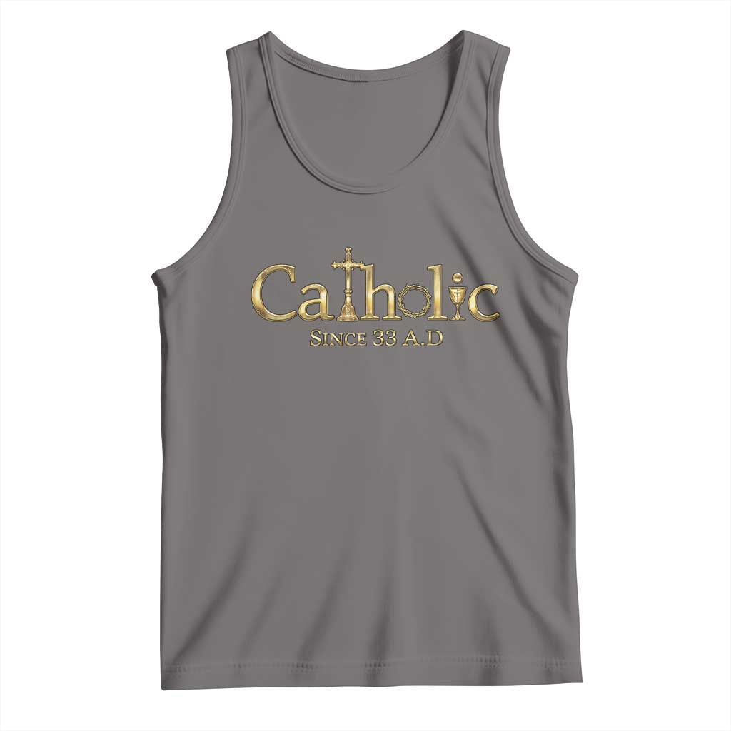 Catholic Since 33 AD Tank Top Christianity Crucifix Jesus Eucharist