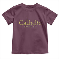 Catholic Since 33 AD Toddler T Shirt Christianity Crucifix Jesus Eucharist