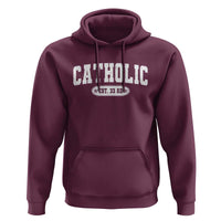 Catholic Since 33 AD Hoodie Vintage Varsity Crucifix Jesus Eucharist Christianity