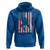 American Flag Football Hoodie Cool Distressed Vintage Patriotic Football Player - Wonder Print Shop