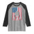 American Flag Football Raglan Shirt Cool Distressed Vintage Patriotic Football Player - Wonder Print Shop
