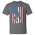 American Flag Football T Shirt Cool Distressed Vintage Patriotic Football Player - Wonder Print Shop