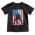 American Flag Football Toddler T Shirt Cool Distressed Vintage Patriotic Football Player - Wonder Print Shop