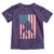 American Flag Football Toddler T Shirt Cool Distressed Vintage Patriotic Football Player - Wonder Print Shop