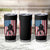 American Flag Football Tumbler Cup Cool Distressed Vintage Patriotic Football Player - Wonder Print Shop