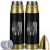 Football Player American Flag Bullet Tumbler Cool Distressed Vintage Patriotic - Wonder Print Shop