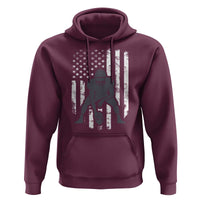 Football Player American Flag Hoodie Cool Distressed Vintage Patriotic - Wonder Print Shop